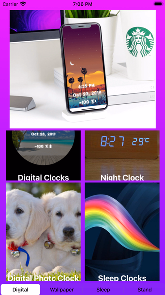ClockDisplay - Time Wallpapers Screenshot 1 - AppWisp.com ClockDisplay - Time Wallpapers Screenshot 1 - AppWisp.com