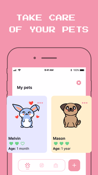 Raise Virtual Pets: Widgets Screenshot 1 - AppWisp.com Raise Virtual Pets: Widgets Screenshot 1 - AppWisp.com