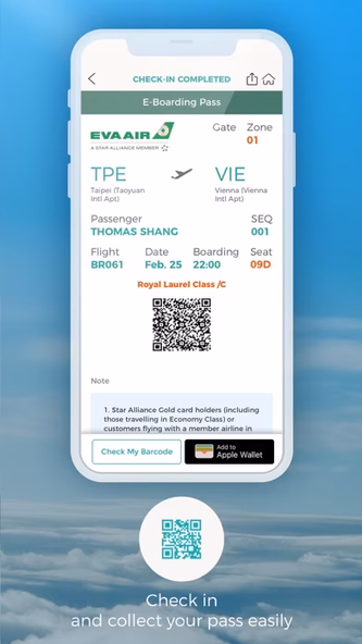 EVA AIR Screenshot 4 - AppWisp.com EVA AIR Screenshot 4 - AppWisp.com