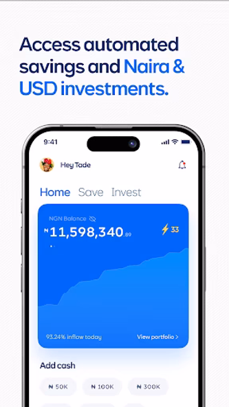 Cowrywise: Save, Invest safely Screenshot 1 - AppWisp.com Cowrywise: Save, Invest safely Screenshot 1 - AppWisp.com