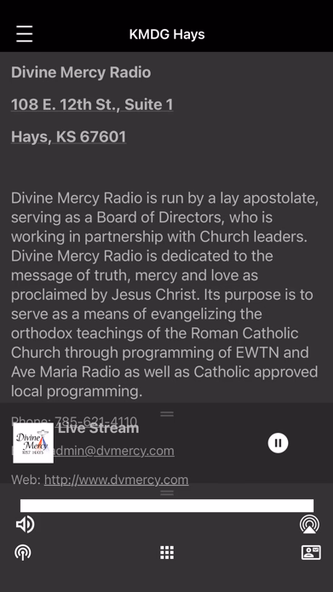 Divine Mercy Radio. Screenshot 4 - AppWisp.com Divine Mercy Radio. Screenshot 4 - AppWisp.com