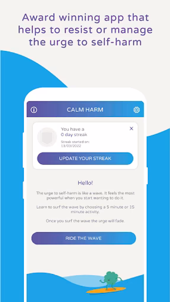 Calm Harm – manage self-harm Screenshot 1 - AppWisp.com Calm Harm – manage self-harm Screenshot 1 - AppWisp.com