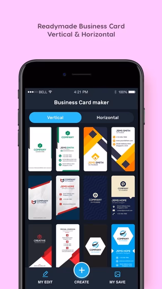 Business Card Maker, Visiting Screenshot 2 - AppWisp.com Business Card Maker, Visiting Screenshot 2 - AppWisp.com