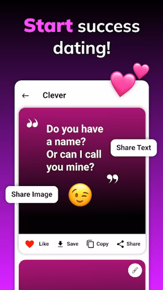 Pickup Lines - Flirt Messages Screenshot 1 - AppWisp.com Pickup Lines - Flirt Messages Screenshot 1 - AppWisp.com