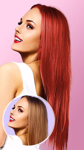 Hair Color Changer Screenshot 1 - AppWisp.com Hair Color Changer Screenshot 1 - AppWisp.com