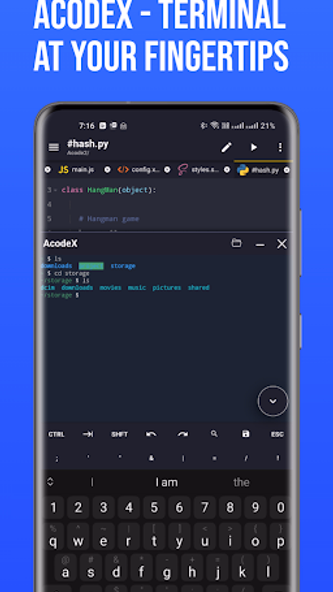 Acode - code editor | FOSS Screenshot 4 - AppWisp.com Acode - code editor | FOSS Screenshot 4 - AppWisp.com