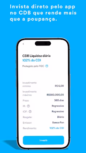 Banco PAN: Conta, Cartão e + Screenshot 2 - AppWisp.com