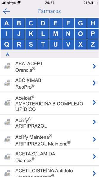 Medicamentos vía parenteral Screenshot 2 - AppWisp.com Medicamentos vía parenteral Screenshot 2 - AppWisp.com
