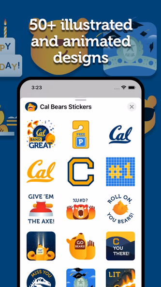 Cal Bears Stickers Screenshot 3 - AppWisp.com Cal Bears Stickers Screenshot 3 - AppWisp.com