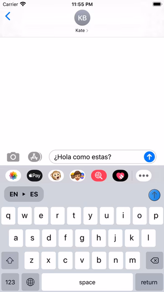 Translate Keyboard for Chat Screenshot 2 - AppWisp.com Translate Keyboard for Chat Screenshot 2 - AppWisp.com