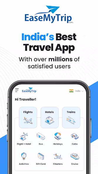 EaseMyTrip Flight, Hotel, Bus Screenshot 1 - AppWisp.com EaseMyTrip Flight, Hotel, Bus Screenshot 1 - AppWisp.com