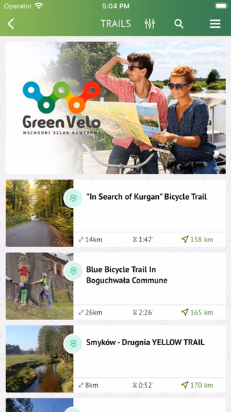 GreenVelo Trail Screenshot 2 - AppWisp.com GreenVelo Trail Screenshot 2 - AppWisp.com