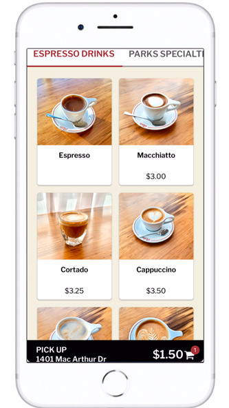 Parks Coffee Screenshot 3 - AppWisp.com Parks Coffee Screenshot 3 - AppWisp.com