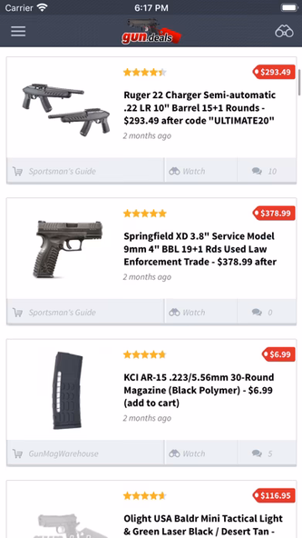 gun.deals Screenshot 3 - AppWisp.com gun.deals Screenshot 3 - AppWisp.com