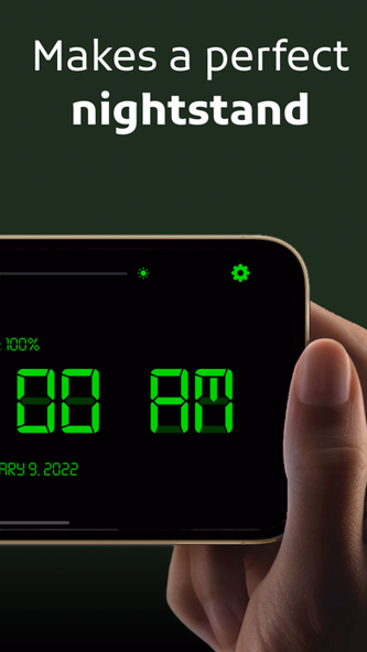 Digital Clock: Night Stand-by Screenshot 2 - AppWisp.com Digital Clock: Night Stand-by Screenshot 2 - AppWisp.com