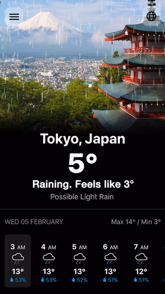 Weather ϟ Screenshot 1 - AppWisp.com Weather ϟ Screenshot 1 - AppWisp.com
