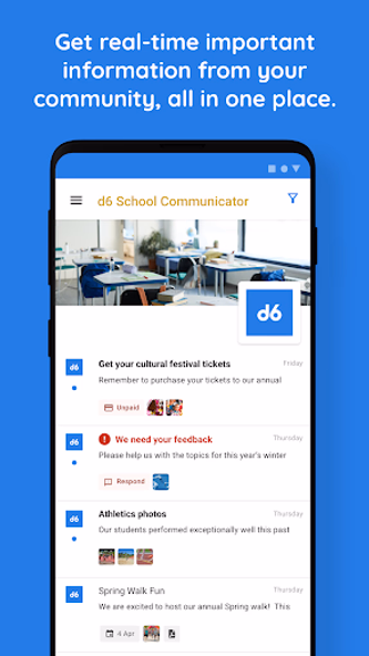 d6 School Communicator Screenshot 1 - AppWisp.com d6 School Communicator Screenshot 1 - AppWisp.com
