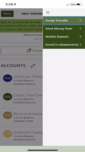 First Northern Mobile Banking Screenshot 2 - AppWisp.com First Northern Mobile Banking Screenshot 2 - AppWisp.com