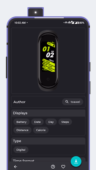 Amazfit Band 5 Watch Faces Screenshot 4 - AppWisp.com Amazfit Band 5 Watch Faces Screenshot 4 - AppWisp.com