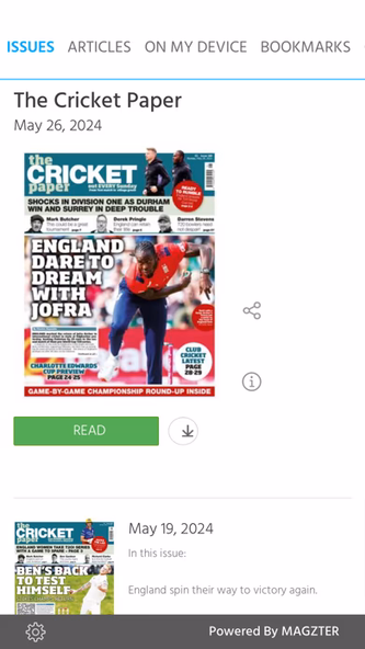 The Cricket Paper Magazine Screenshot 1 - AppWisp.com The Cricket Paper Magazine Screenshot 1 - AppWisp.com
