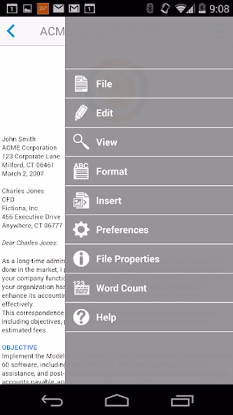 Docs To Go™ Office Suite Screenshot 3 - AppWisp.com Docs To Go™ Office Suite Screenshot 3 - AppWisp.com