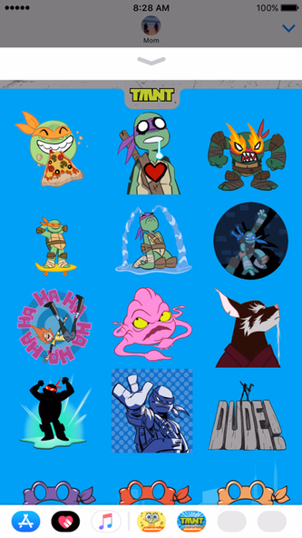 TMNT Stickers for iMessage Screenshot 2 - AppWisp.com TMNT Stickers for iMessage Screenshot 2 - AppWisp.com