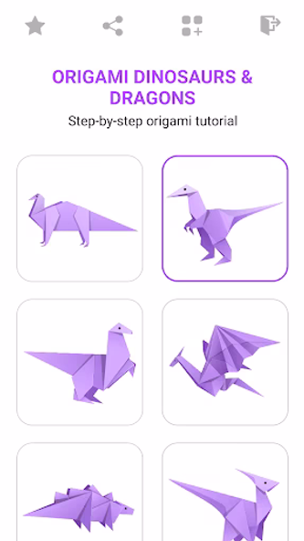 Origami Dinosaurs And Dragons Screenshot 1 - AppWisp.com Origami Dinosaurs And Dragons Screenshot 1 - AppWisp.com