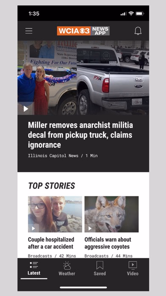 WCIA-3 News App Screenshot 1 - AppWisp.com WCIA-3 News App Screenshot 1 - AppWisp.com