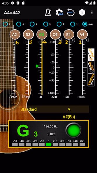 GuitarTuner - Tuner for Guitar Screenshot 3 - AppWisp.com GuitarTuner - Tuner for Guitar Screenshot 3 - AppWisp.com