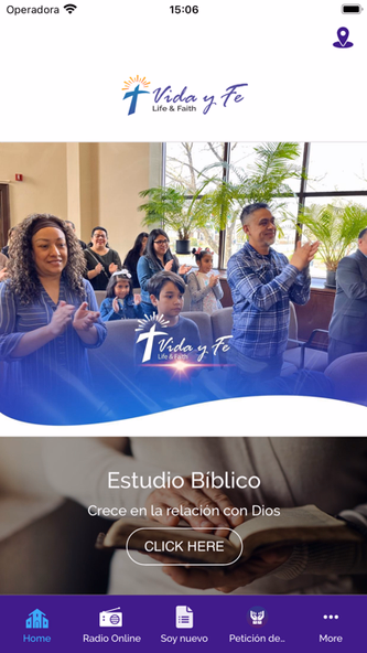 Vida y Fe Church Screenshot 1 - AppWisp.com Vida y Fe Church Screenshot 1 - AppWisp.com