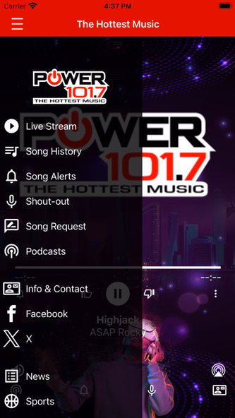 Power 101.7 Screenshot 2 - AppWisp.com Power 101.7 Screenshot 2 - AppWisp.com