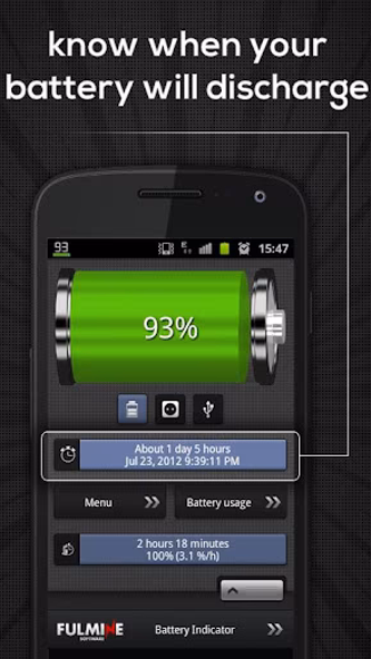 Battery Indicator Screenshot 1 - AppWisp.com Battery Indicator Screenshot 1 - AppWisp.com