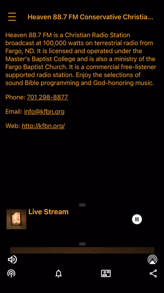 Heaven 88.7 Radio Screenshot 3 - AppWisp.com Heaven 88.7 Radio Screenshot 3 - AppWisp.com