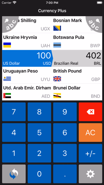 Currency Plus Exchange Rate Screenshot 3 - AppWisp.com Currency Plus Exchange Rate Screenshot 3 - AppWisp.com