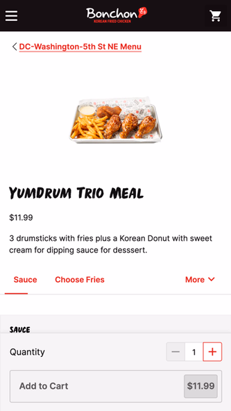 Bonchon Chicken USA Screenshot 4 - AppWisp.com Bonchon Chicken USA Screenshot 4 - AppWisp.com