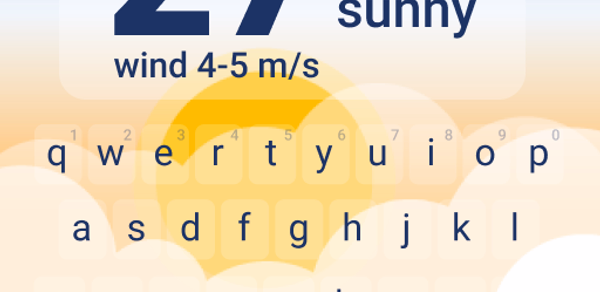 Weather Keyboard Header - AppWisp.com Weather Keyboard Header - AppWisp.com