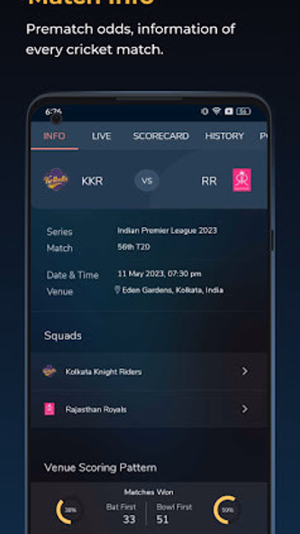 Cricket Exchange Live Line Screenshot 3 - AppWisp.com Cricket Exchange Live Line Screenshot 3 - AppWisp.com