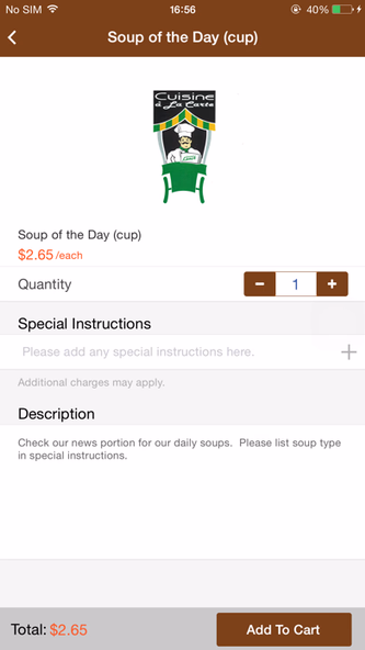 Cuisine a la Carte Screenshot 4 - AppWisp.com Cuisine a la Carte Screenshot 4 - AppWisp.com