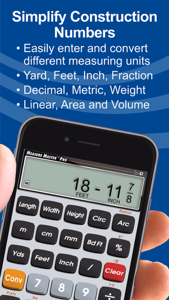 Measure Master Pro Calculator Screenshot 4 - AppWisp.com Measure Master Pro Calculator Screenshot 4 - AppWisp.com