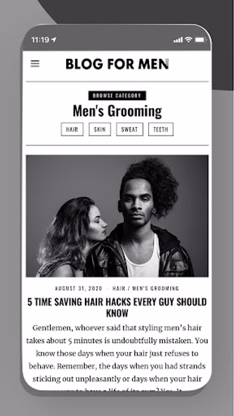 Blog for Men Screenshot 3 - AppWisp.com