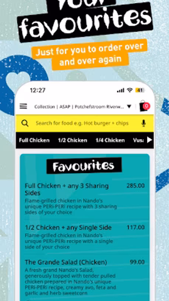 Nando’s SA – Food Order Screenshot 4 - AppWisp.com Nando’s SA – Food Order Screenshot 4 - AppWisp.com