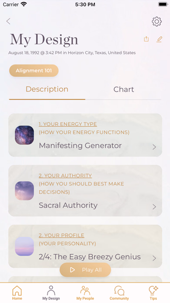 Human Design with Jenna Zoe Screenshot 2 - AppWisp.com Human Design with Jenna Zoe Screenshot 2 - AppWisp.com