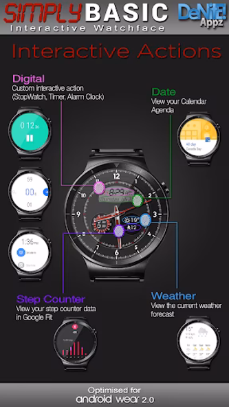 Simply Basic HD Watch Face Screenshot 3 - AppWisp.com Simply Basic HD Watch Face Screenshot 3 - AppWisp.com