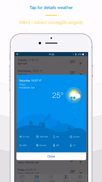 Weather 16 days forecast Screenshot 4 - AppWisp.com Weather 16 days forecast Screenshot 4 - AppWisp.com