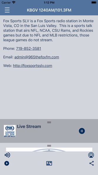 Fox Sports SLV (KBGV) Screenshot 3 - AppWisp.com Fox Sports SLV (KBGV) Screenshot 3 - AppWisp.com