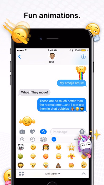 Moji Maker™ | Emoji Messenger Screenshot 3 - AppWisp.com Moji Maker™ | Emoji Messenger Screenshot 3 - AppWisp.com