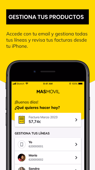 MÁSMÓVIL Screenshot 1 - AppWisp.com MÁSMÓVIL Screenshot 1 - AppWisp.com