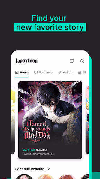 Tappytoon Manhwa & Novels Screenshot 3 - AppWisp.com Tappytoon Manhwa & Novels Screenshot 3 - AppWisp.com