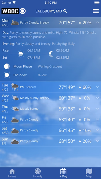 WBOC Weather Screenshot 3 - AppWisp.com WBOC Weather Screenshot 3 - AppWisp.com