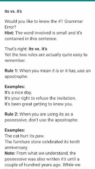 Common Grammar Mistakes Screenshot 2 - AppWisp.com Common Grammar Mistakes Screenshot 2 - AppWisp.com